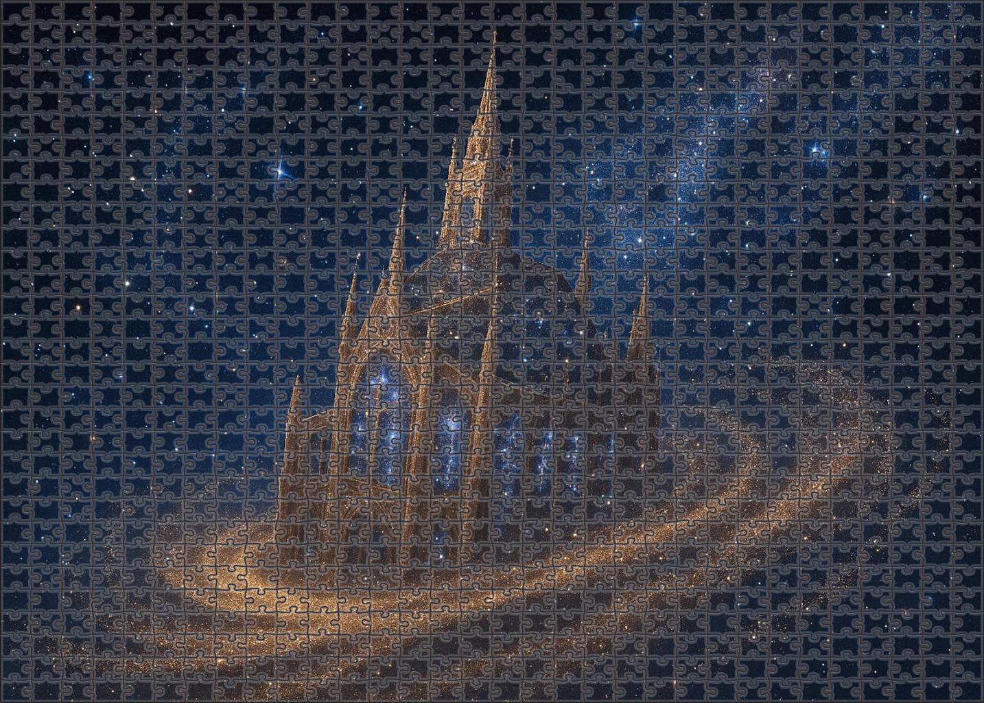 Floating Cathedral Of Sand And Stars 200 Piece Puzzle