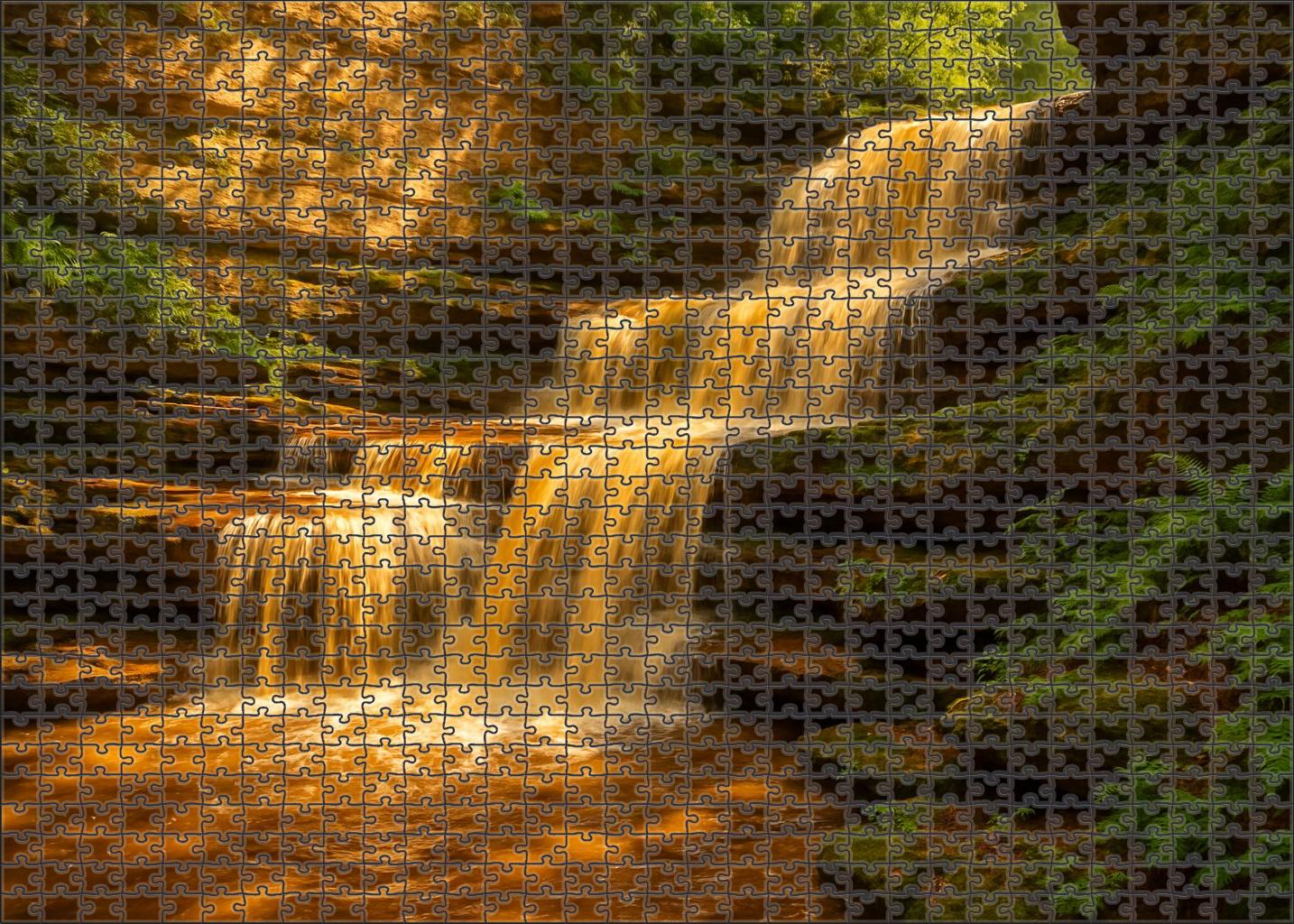 Amber Fan Cascades Puzzle For Kids