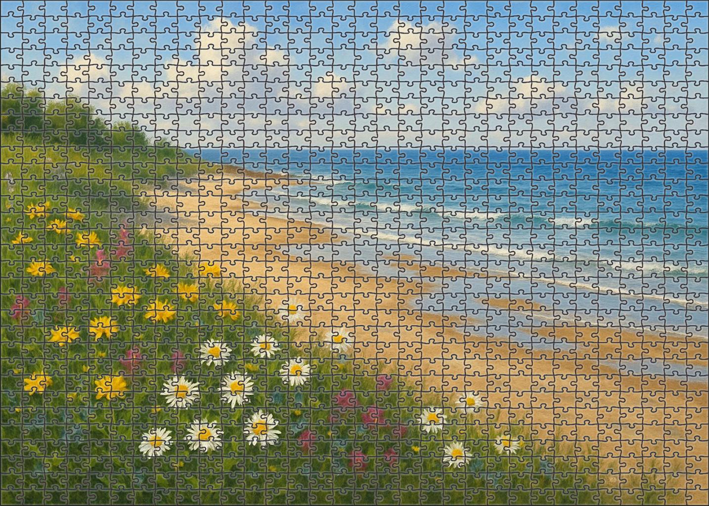 Seaside Meadow Shores Large Format Puzzle