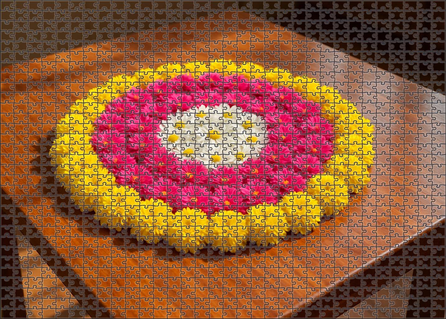 Vibrant Spring Tabletop Display Family Puzzles