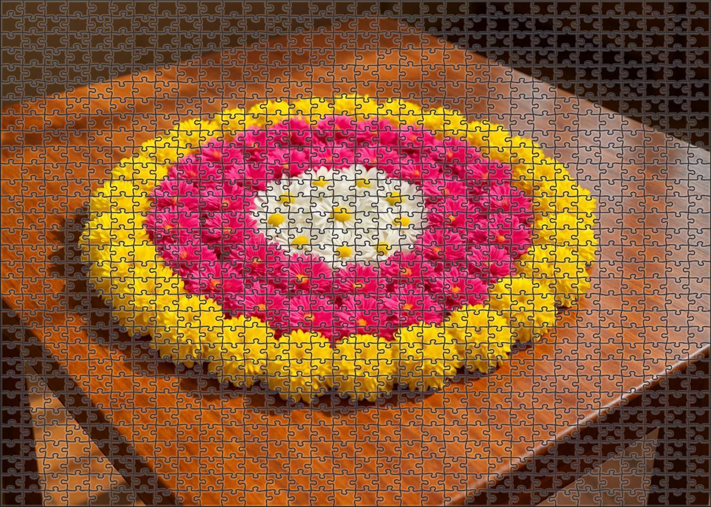 Vibrant Spring Tabletop Display Family Puzzles