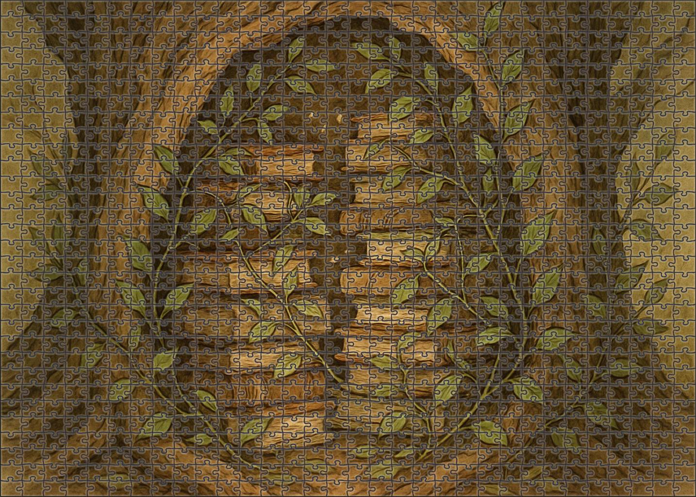 The Library Of Whispering Leaves Custom Jigsaw Puzzle