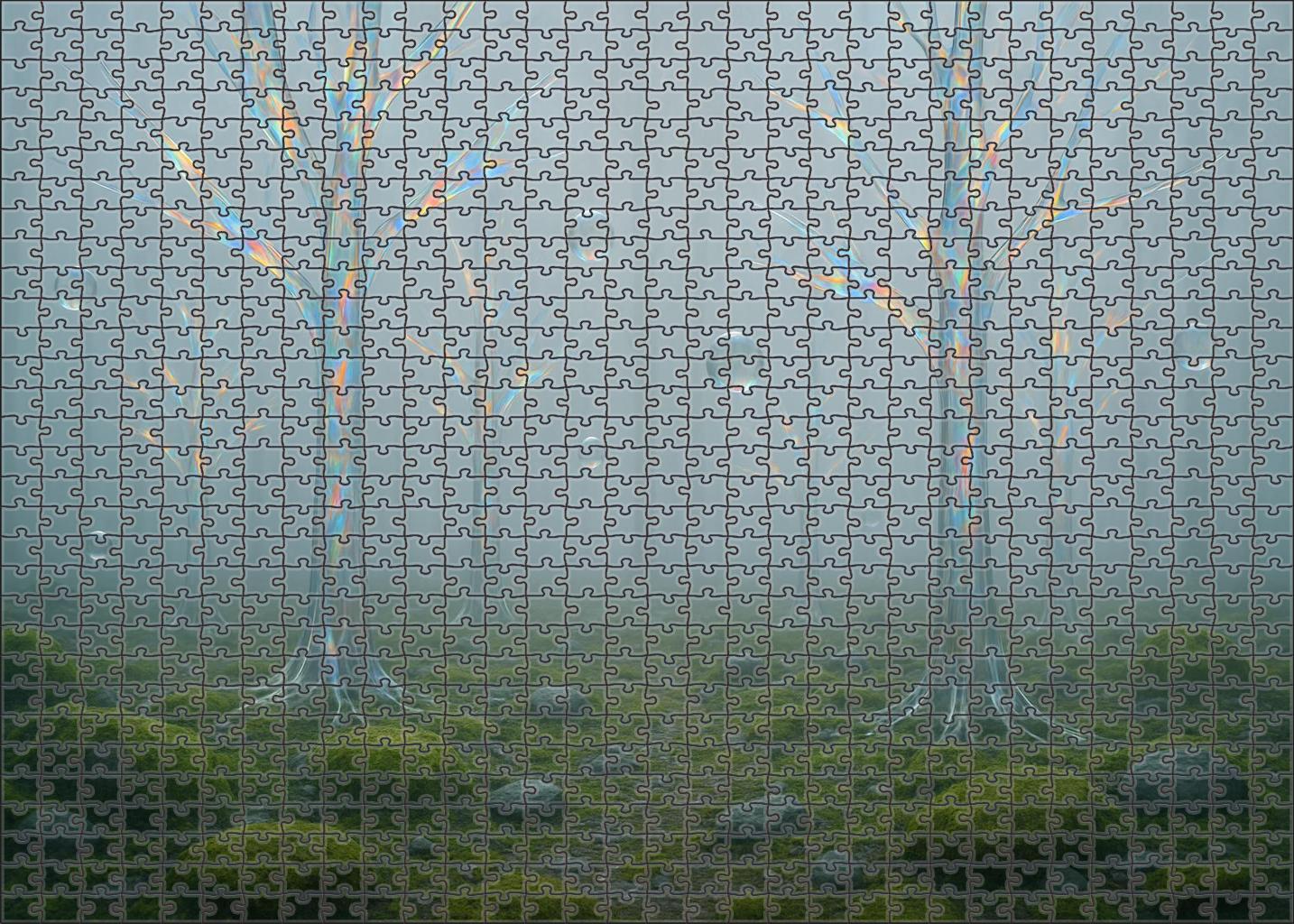 Echoes Beneath The Glass Forest 300 Piece Puzzle