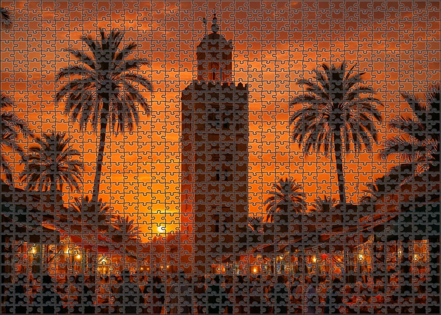 Koutoubia Mosque Marrakech Morocco Recognized By 7410 Globally As A Landmark Of Islamic Architecture Unique Puzzle Design