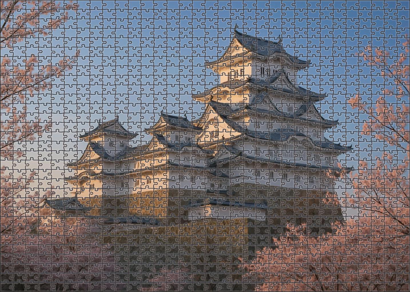 Himeji Castle Situated In Himeji Japan Recognized By 6542 Worldwide As The Pinnacle Of Feudal Japanese Castle Design 20 Piece Puzzle