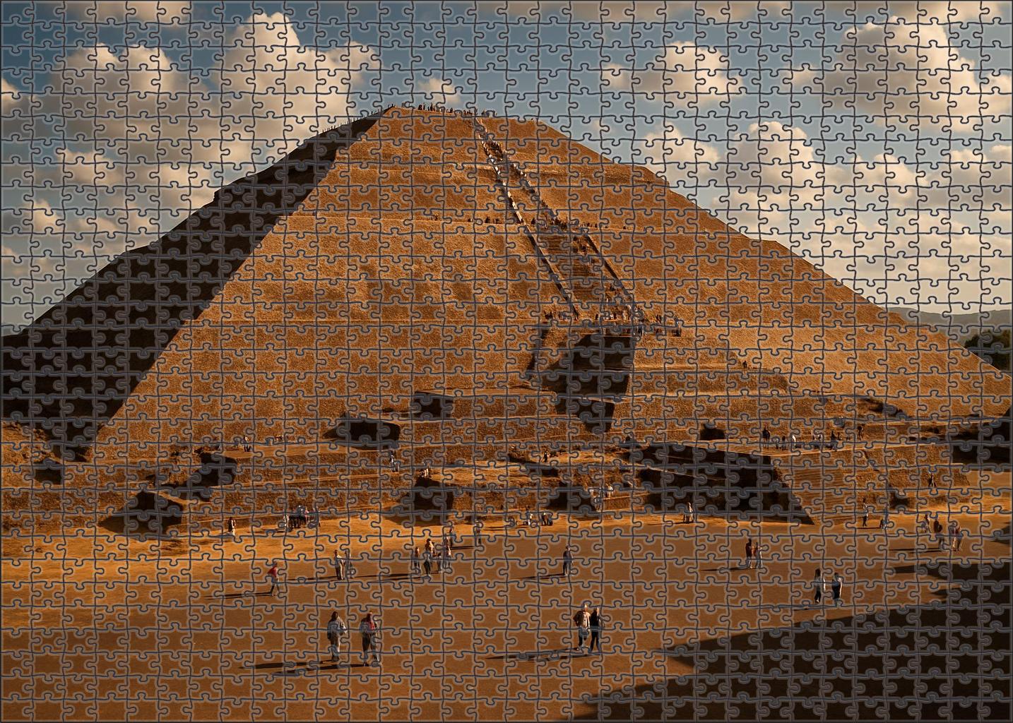 Teotihuacan Pyramid Of The Sun Located Near Mexico City Mexico Recognized By 7620 As A Colossal Ancient Mesoamerican Structure 20 Piece Puzzle