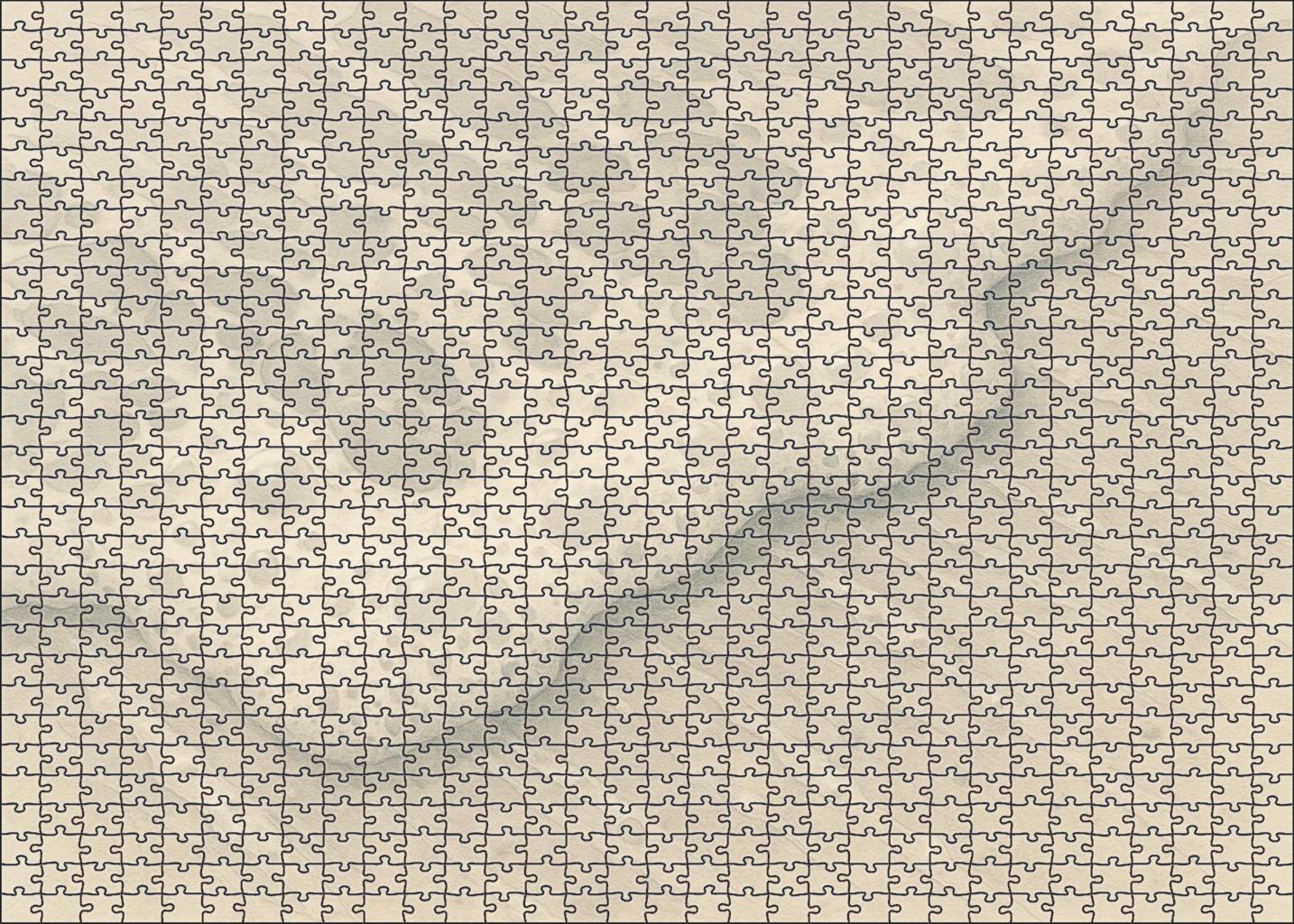 Ethereal Ocean Whispers Delicate Pencil And Watercolor Wash Of Sea Foam Puzzle Collection