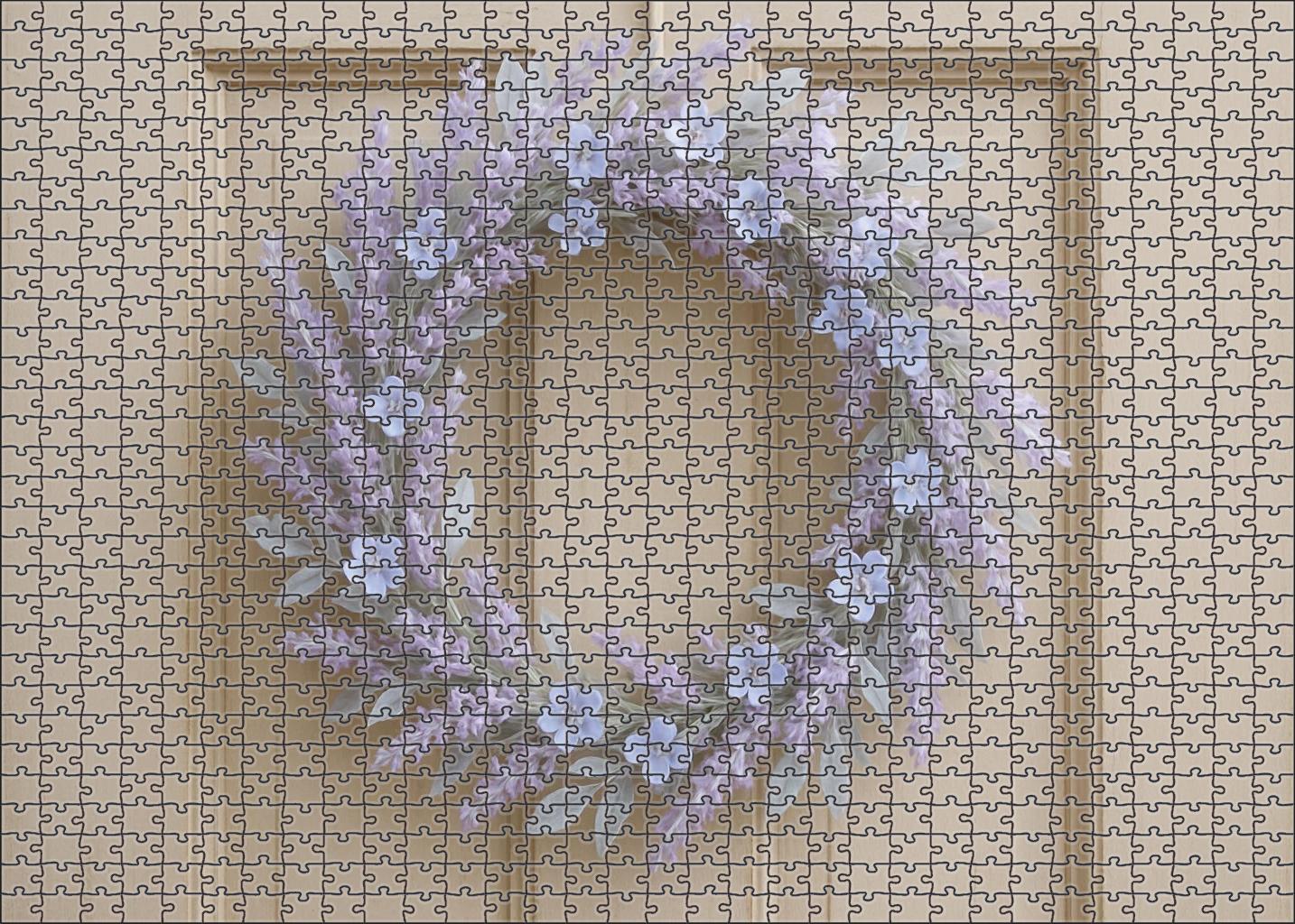 Lavender Breeze Wreath Puzzle Collection