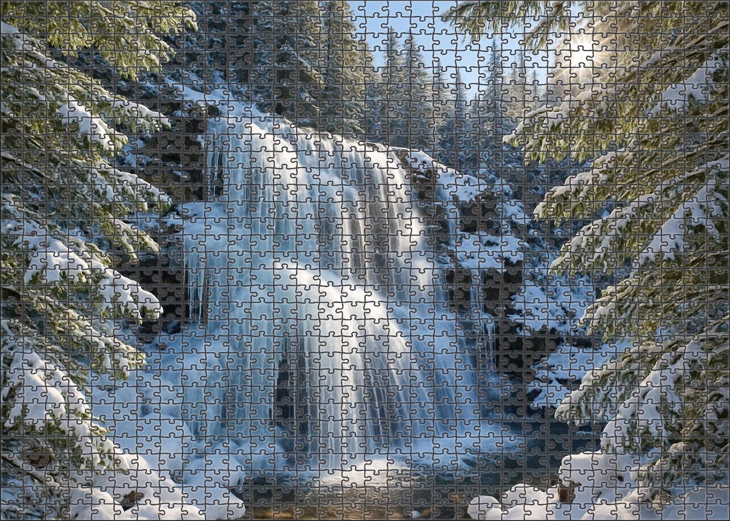 Frosted Crystal Veil Easy Puzzles
