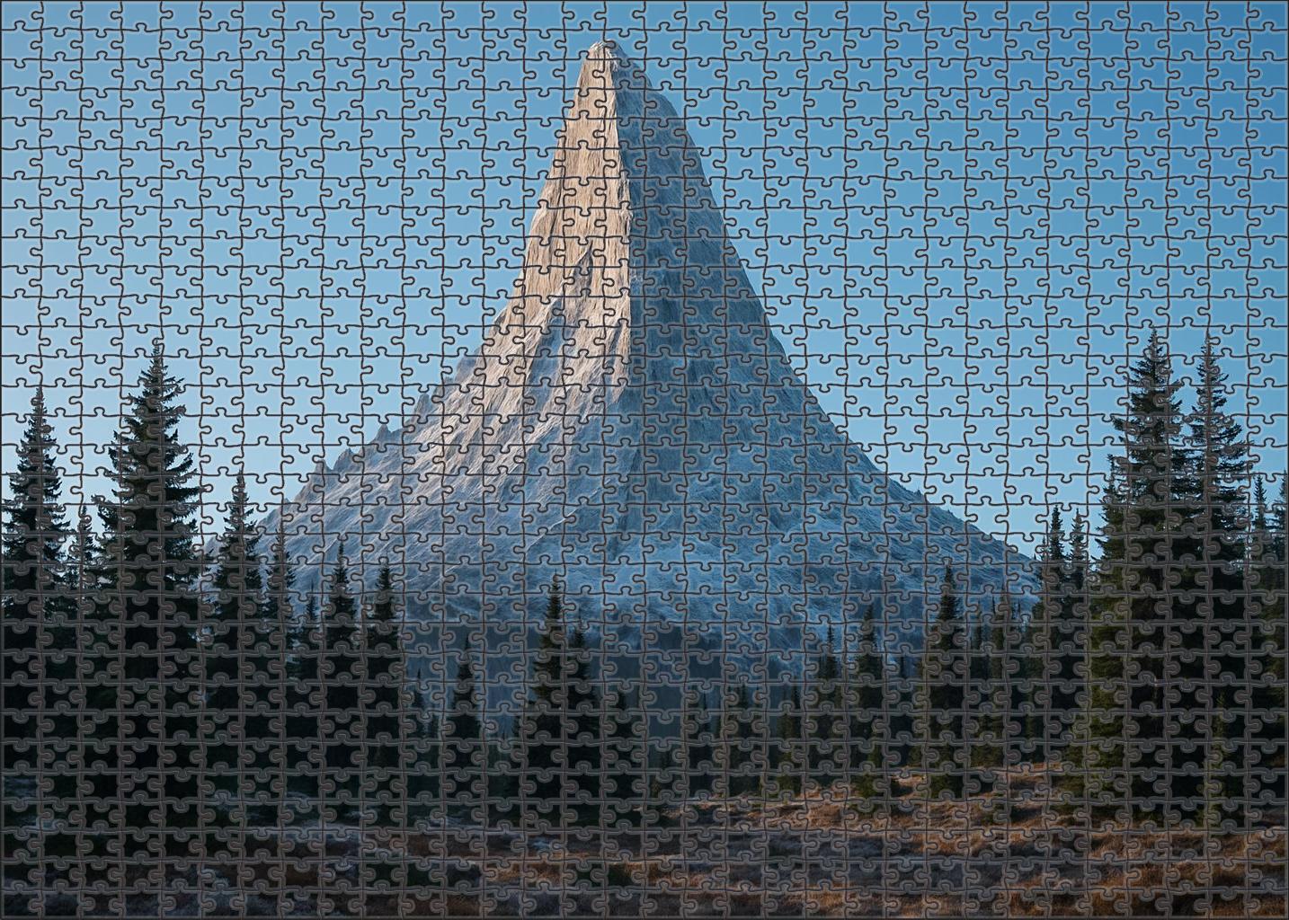 Frostveil Peak Puzzle For Adults