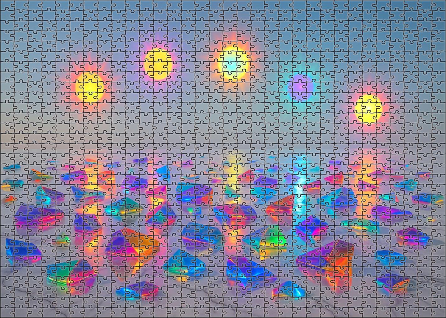 The Marble Horizon Of Fractured Suns Puzzle Collection