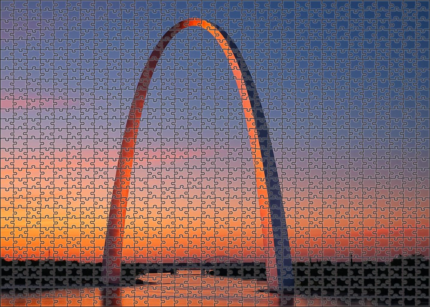 The Gateway Arch Located In St Louis Missouri Usa Recognized By 6950 Of Americans As A Symbol Of Westward Expansion Large Format Puzzle
