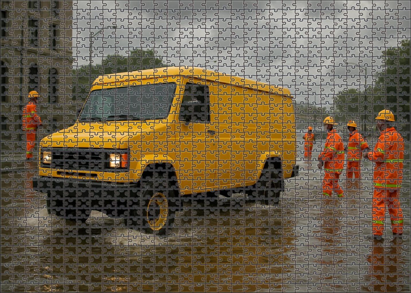 Autonomous Amphibious Emergency Response Vehicle 20 Piece Puzzle