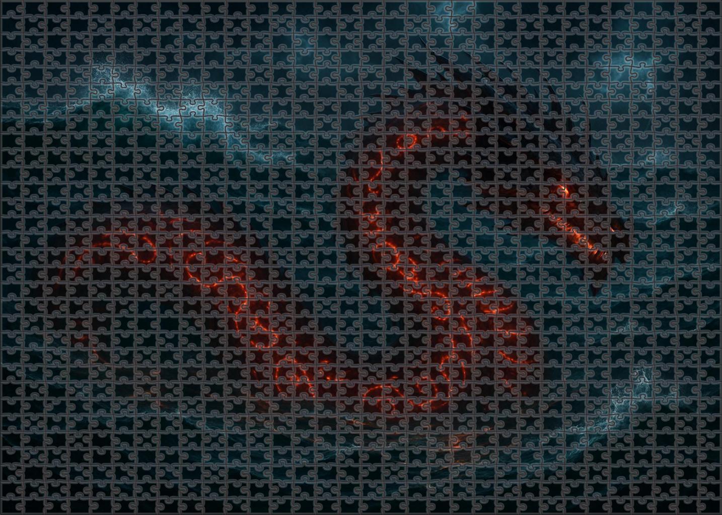 Crimson Tide Wyrm Unique Puzzle Design