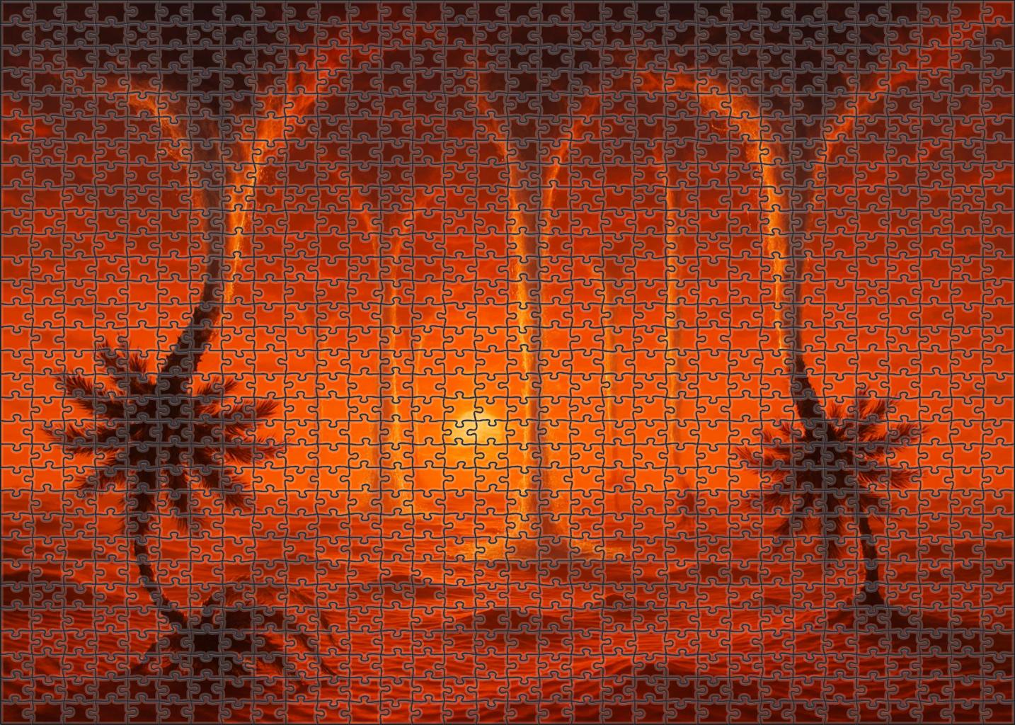 The Inverted Desert Oasis Large Format Puzzle