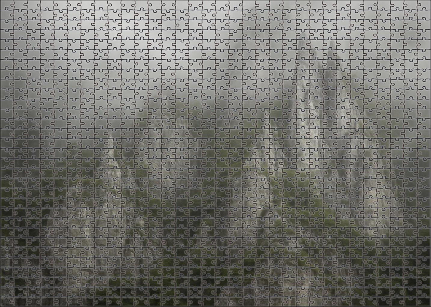 Shadowed Limestone Escarpment 200 Piece Puzzle