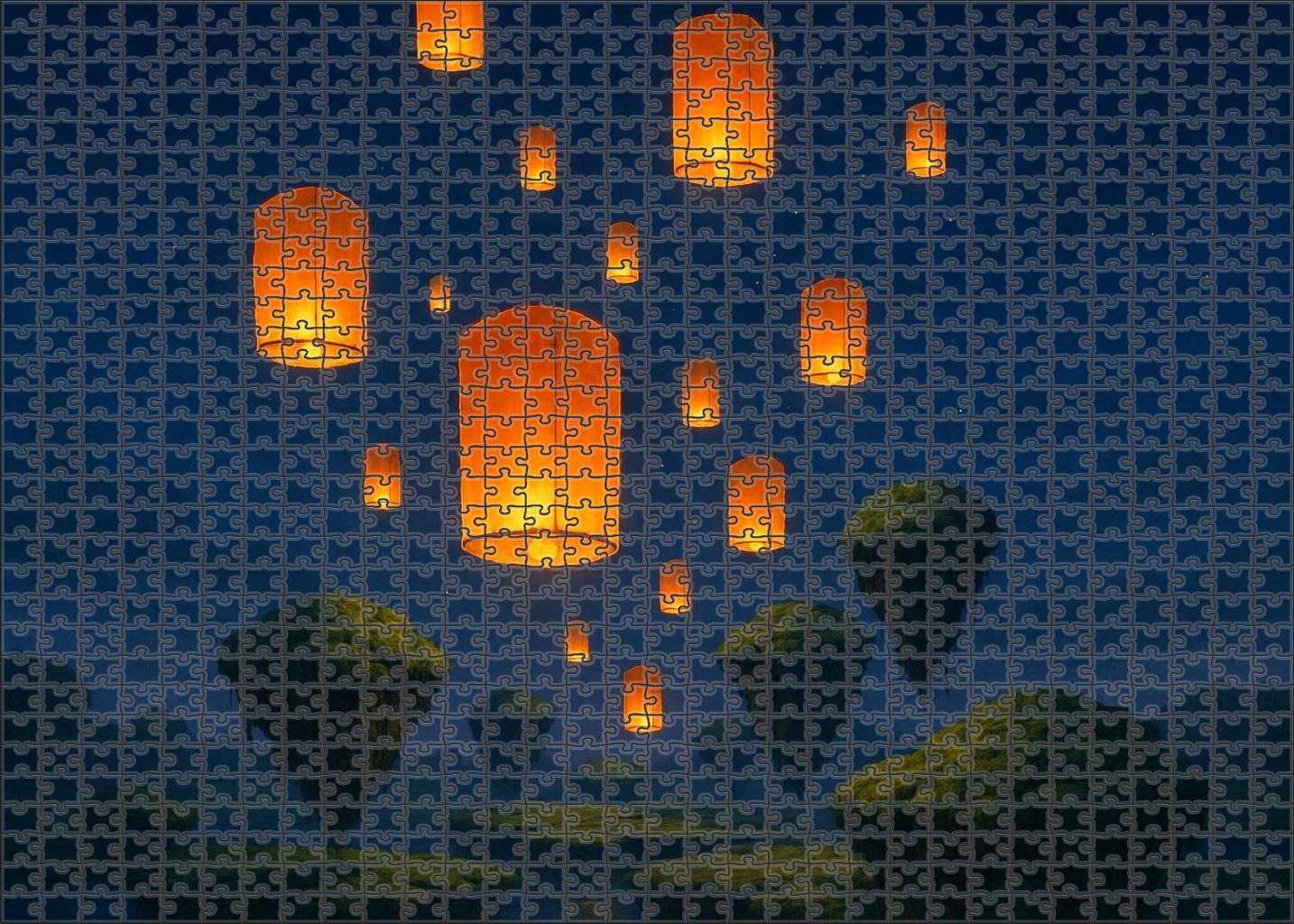 The Lanterns Of Floating Reverie Puzzle For Kids