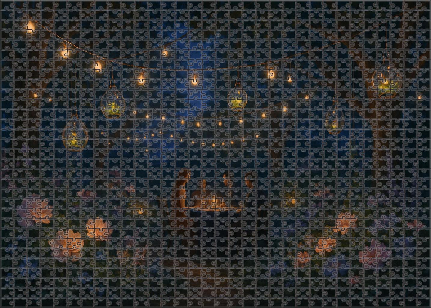 Mid-summer Night Garden Revelry Puzzle For Adults