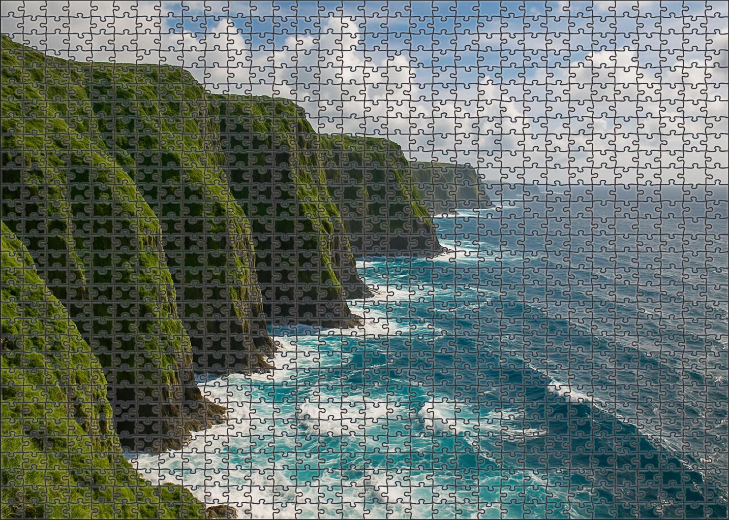 Azure Coastal Bluff Preserve 300 Piece Puzzle