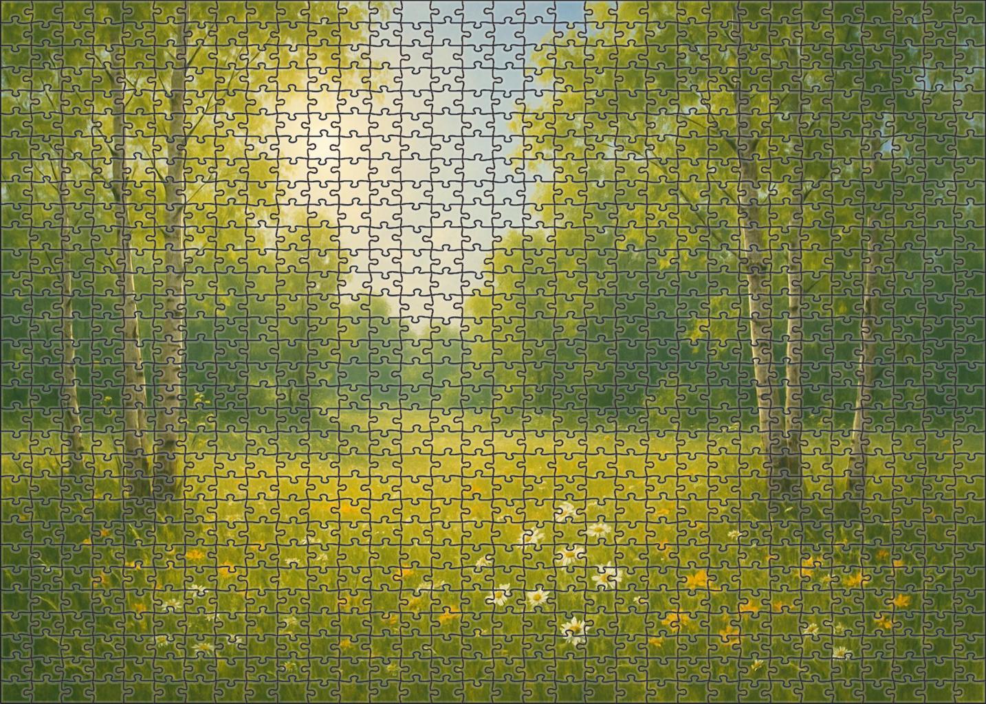 Silver Birch Meadow 500 Piece Puzzle