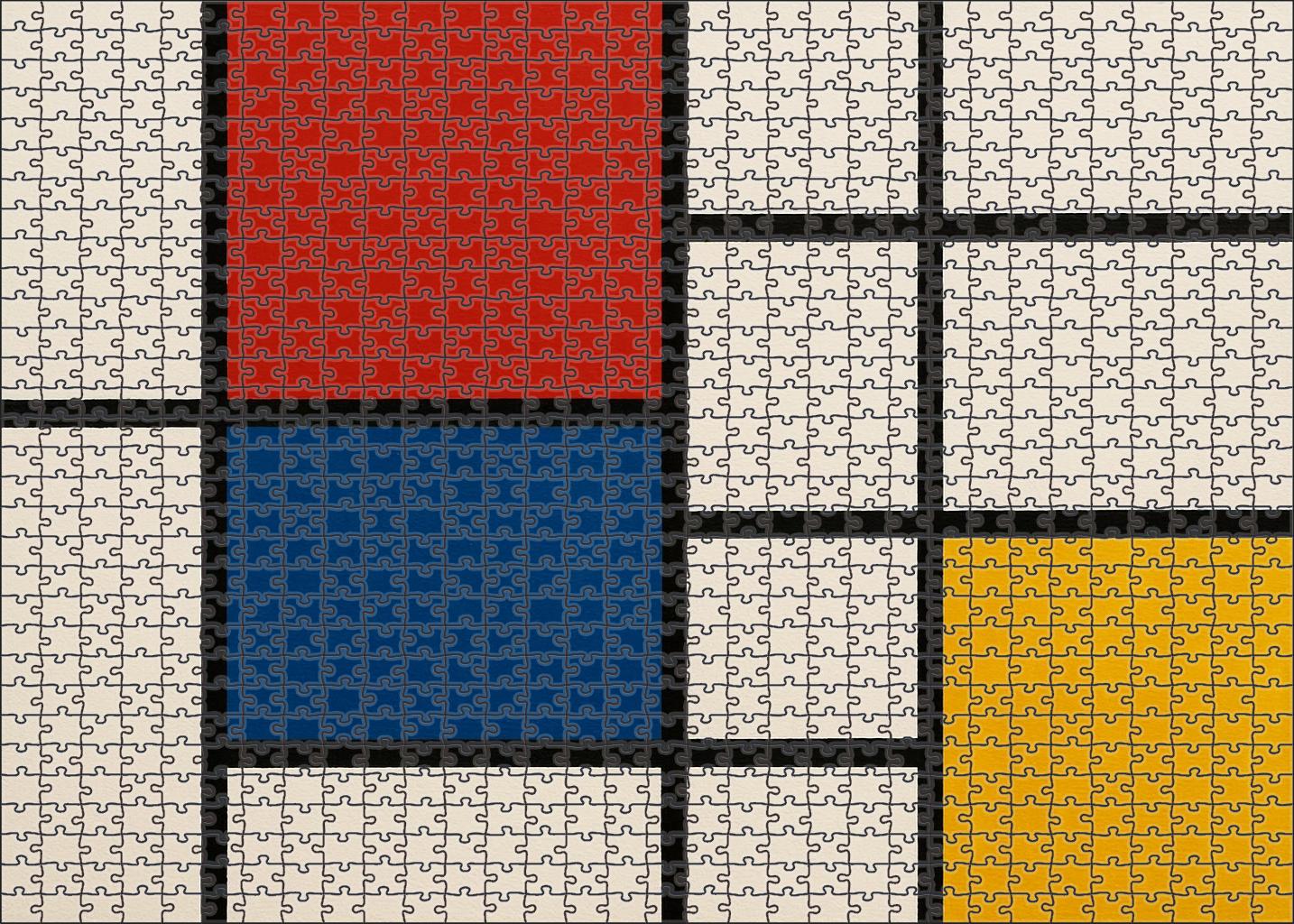 Composition With Red Blue And Yellow 200 Piece Puzzle