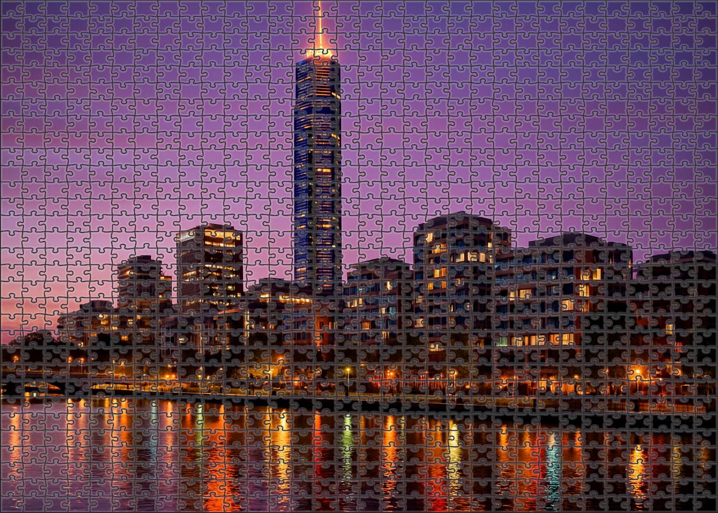 Melbourne Docklands Skyline Australia's Waterfront Innovation Hub 300 Piece Puzzle