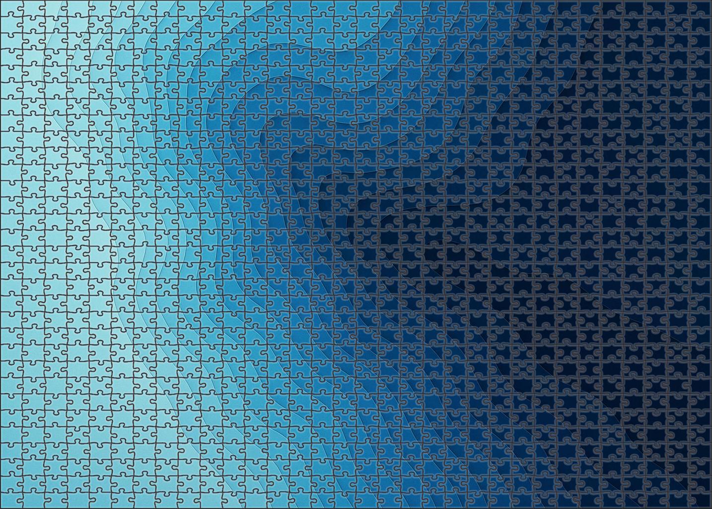 Gradient Bathymetric Contour Map 50 Piece Puzzle