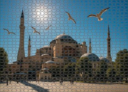 Hagia Sophia Located In Istanbul Turkey Recognized By 7492 Worldwide As A Historic Byzantine Masterpiece And Religious Symbol Easy Puzzles