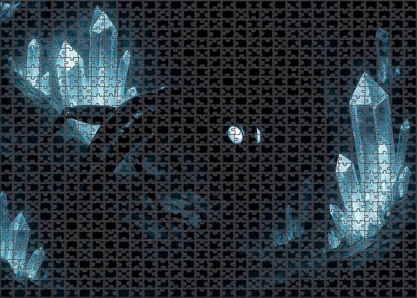 Silentshade Lurker Shadow-cloaked Predator Of The Crystal Caverns Puzzle For Adults