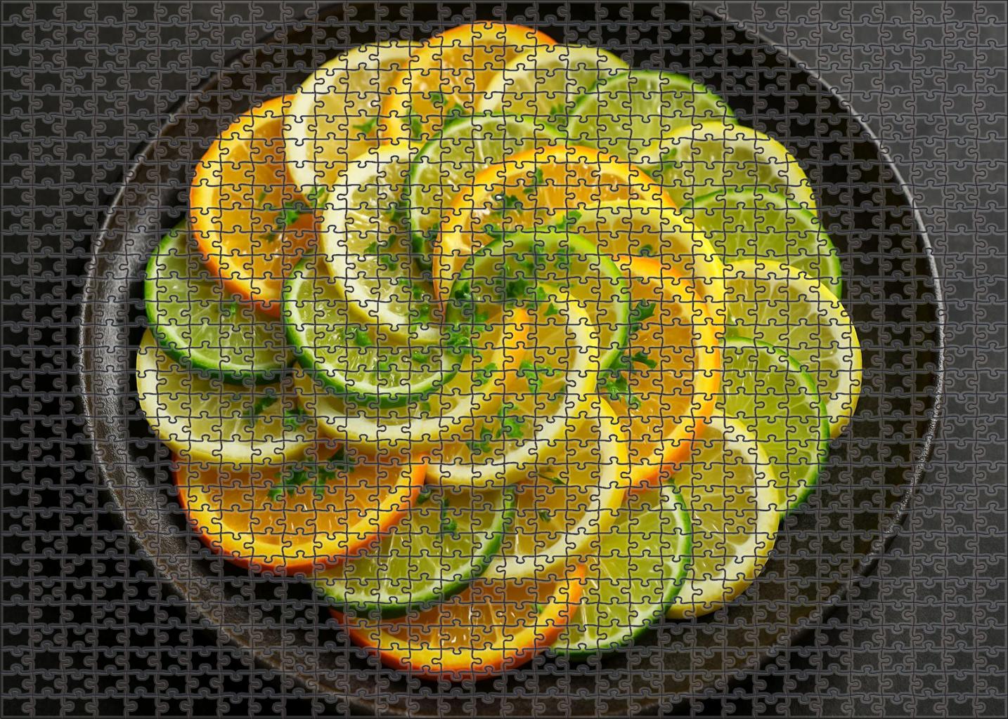 Citrus Spiral Elegance Puzzle Collection