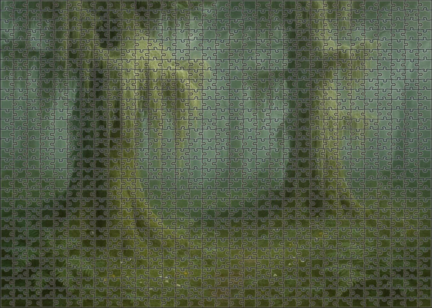 Silver Mosswood Veil Unique Puzzle Design