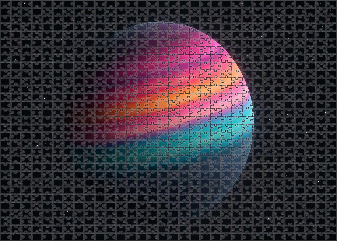 Iridescent Atmospheric Bands Of A Distant World Puzzle Challenge