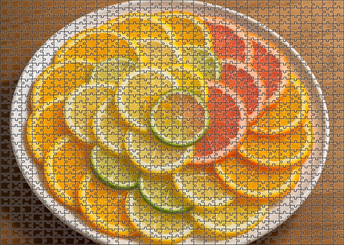 Morning Citrus Spiral Puzzle Challenge