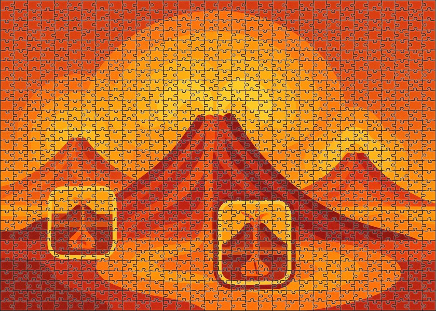 Volcanic Activity Risk Chart Mini Puzzle