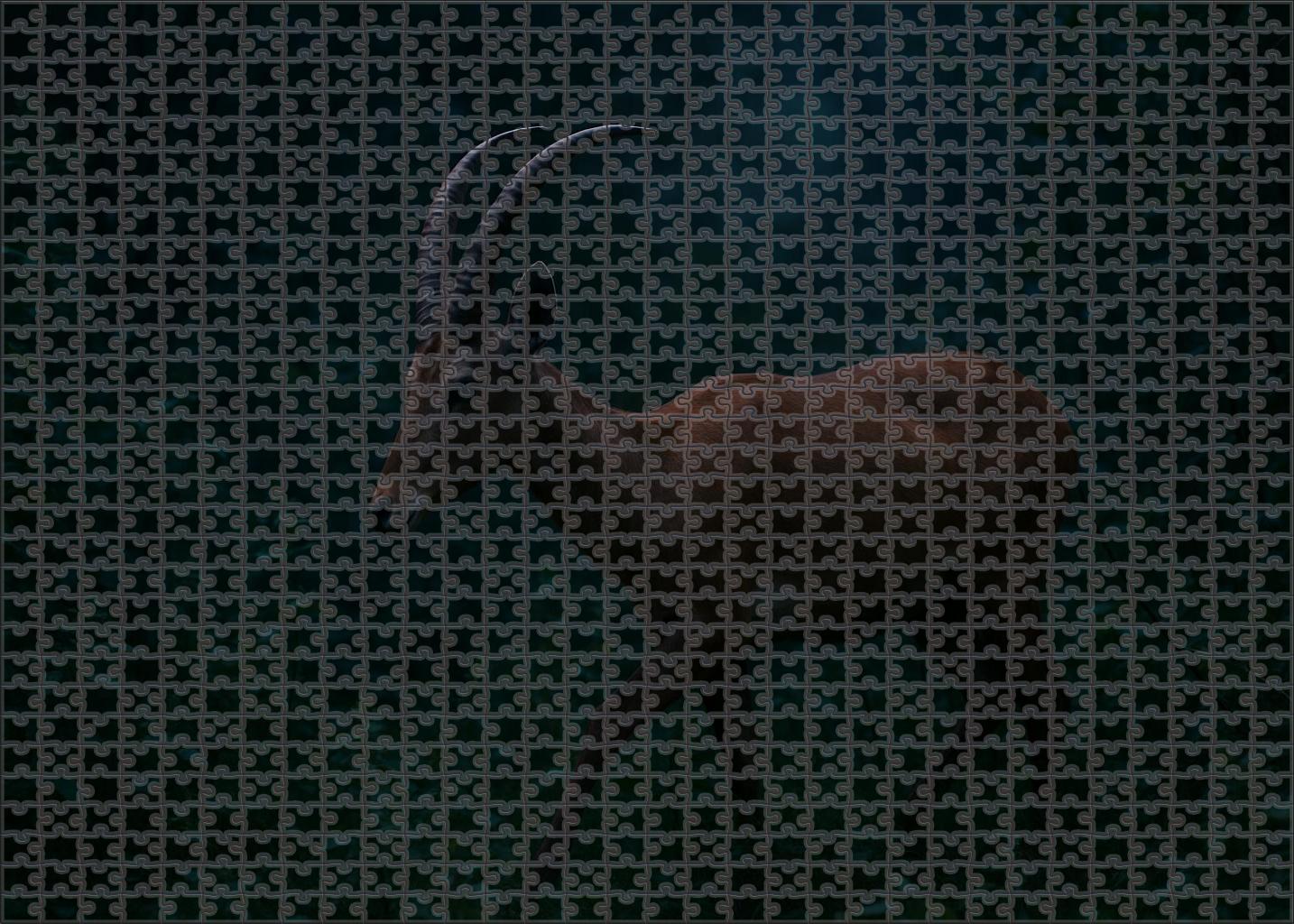 Duskhorn Stalker Agile Predator With Curved Horns And Stealthy Prowess 200 Piece Puzzle