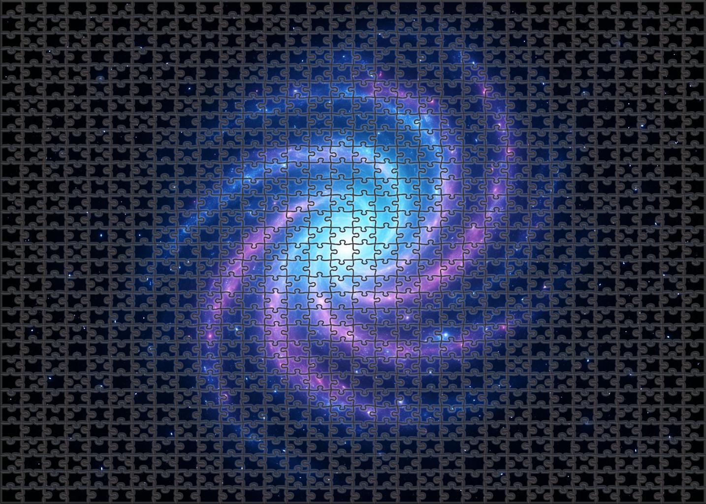 Luminous Spiral Nebulae Cascade Puzzle Challenge