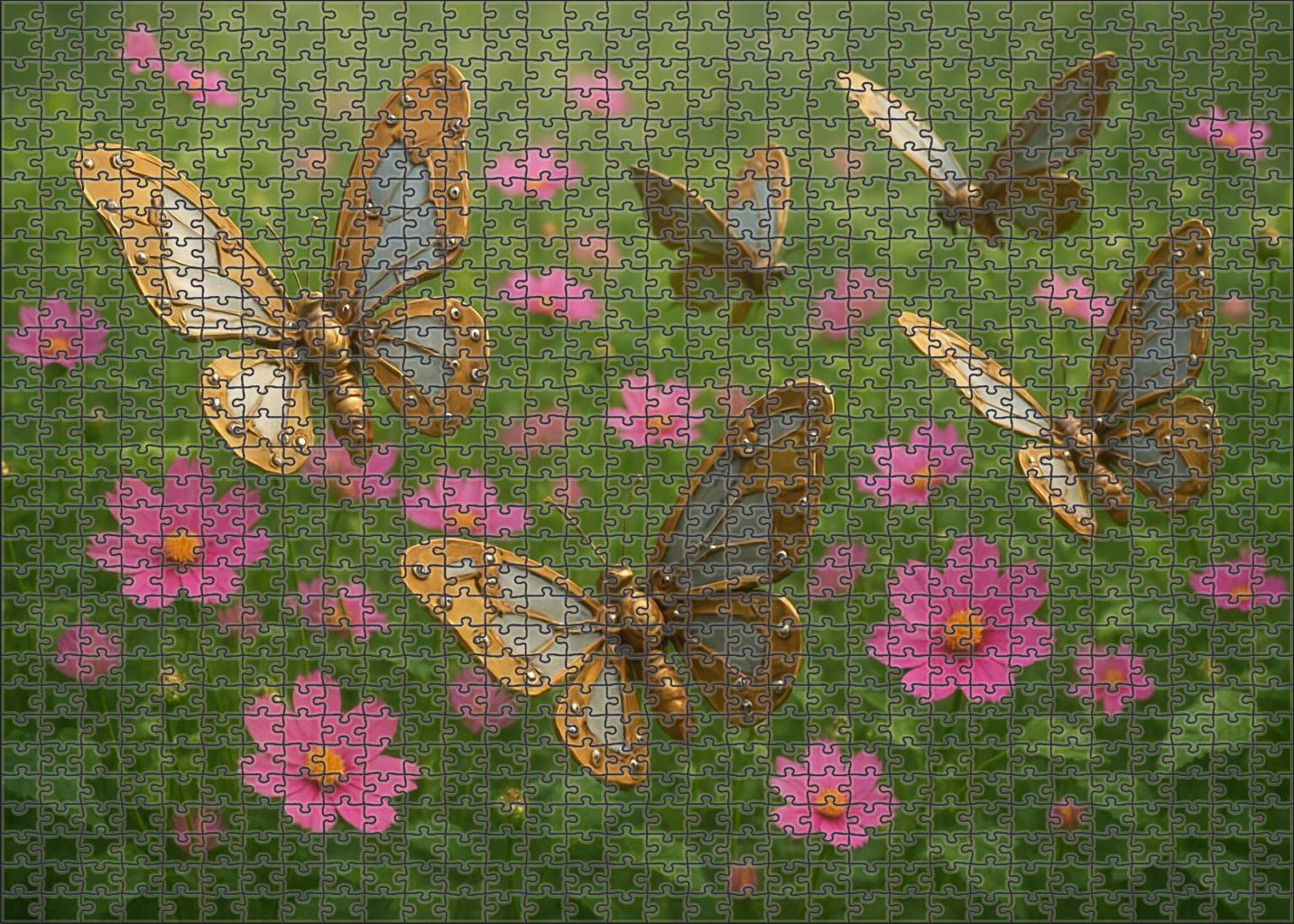 Garden Of Clockwork Butterflies 50 Piece Puzzle