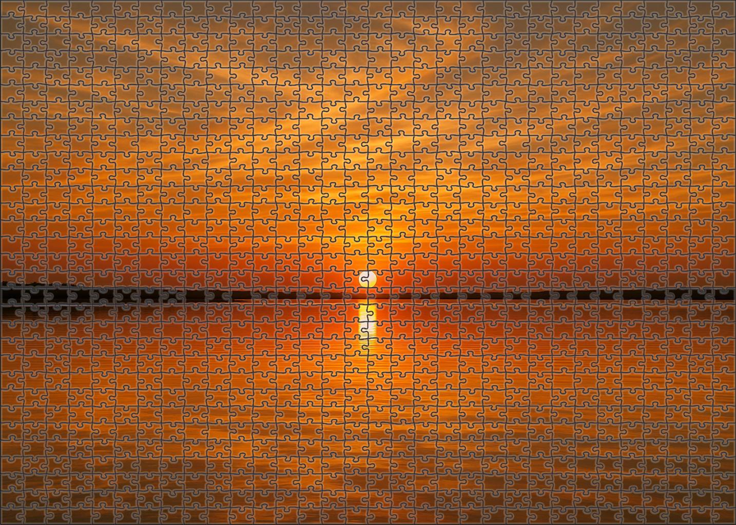 Amber Ripple Lagoon 50 Piece Puzzle