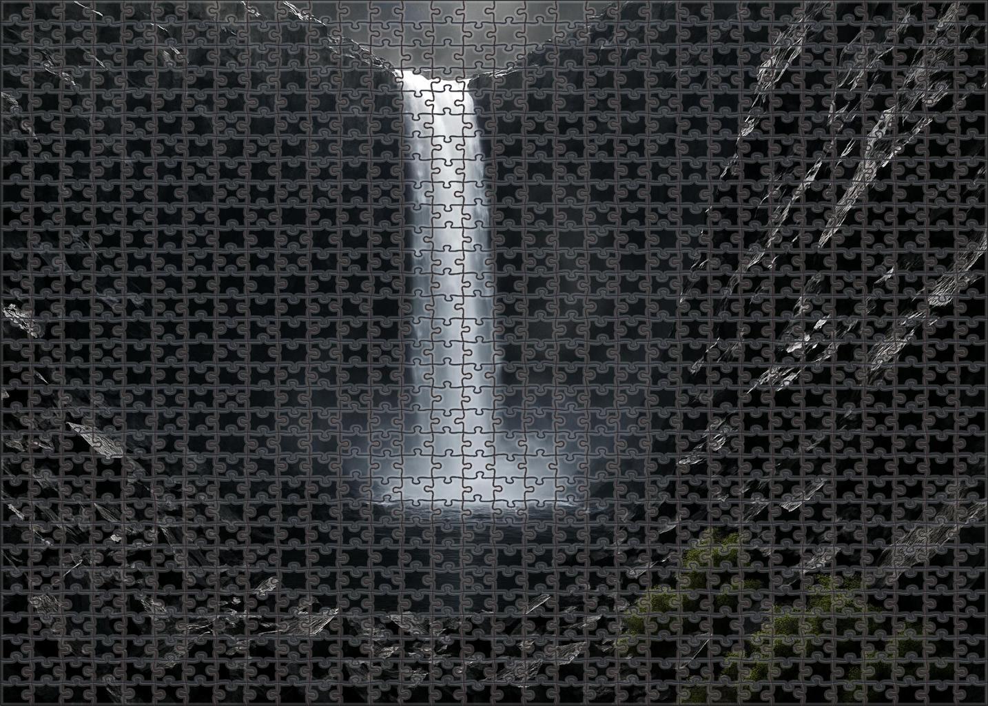 Obsidian Curtain Drop Premium Puzzle Pieces