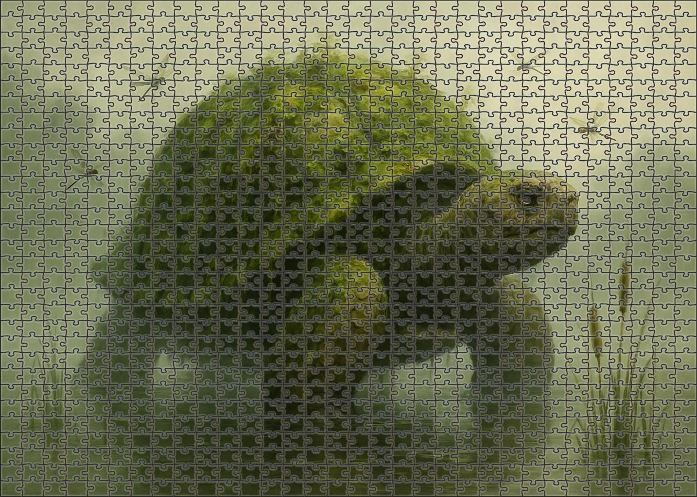 Mireback Tortoise Colossal Swamp Dweller With Verdant Armor Easy Puzzles