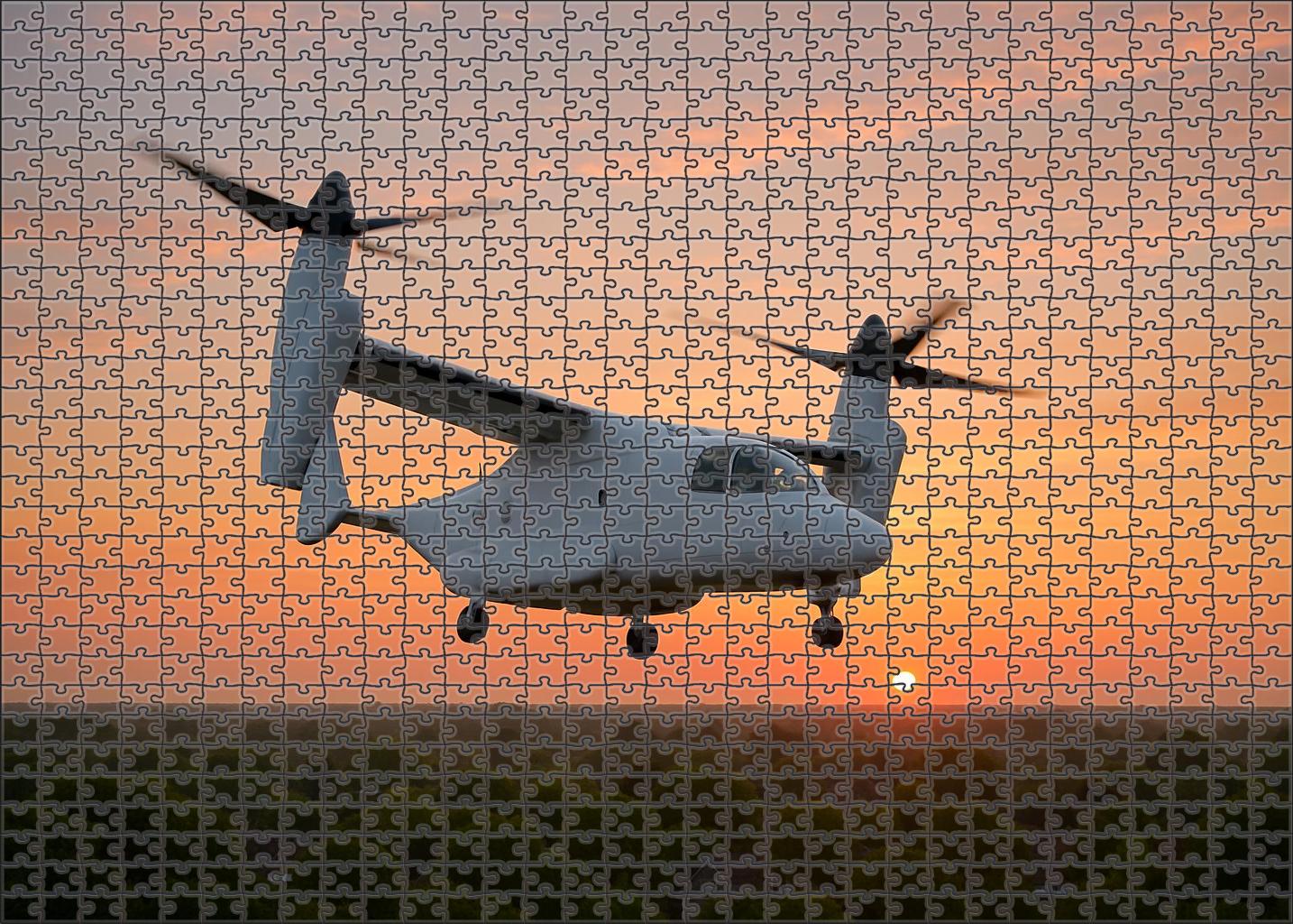 Electric Tilt-rotor Aircommuter Premium Puzzle Pieces