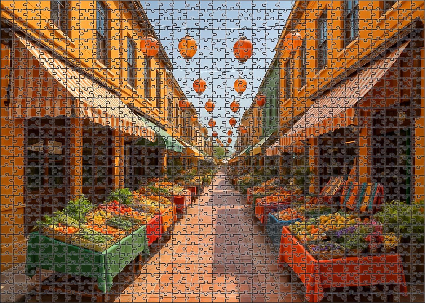 Amber Market Lane 300 Piece Puzzle