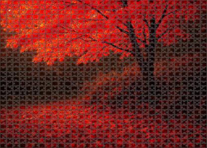 Crimson Canopy Crest Premium Puzzle Pieces