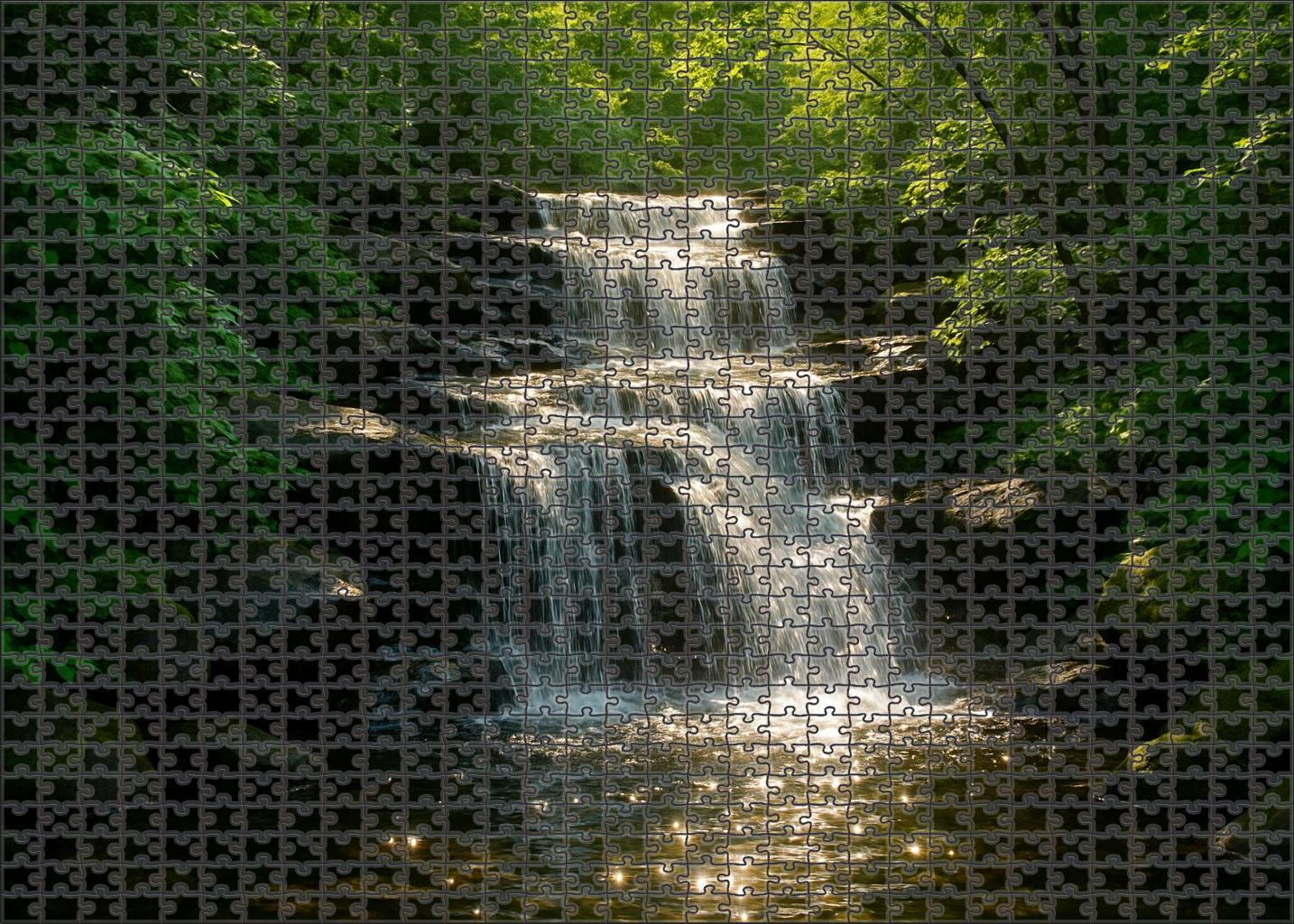 Glistening Silk Falls Puzzle For Adults