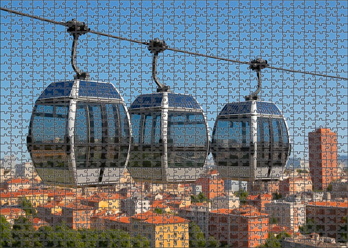 Solar-powered Skytram Gondola Puzzle For Kids