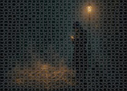 Fantasy Noir Alchemist Mystical Detective In Fog-laden Magic City 20 Piece Puzzle