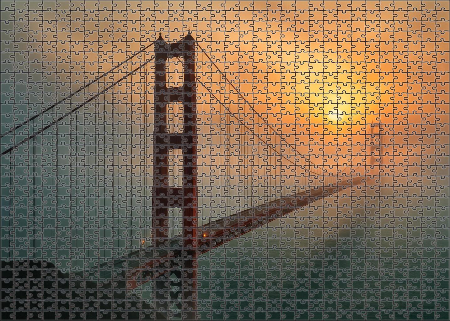 Golden Gate Bridge Located In San Francisco Usa Recognized By 8895 Globally As An Engineering And Cultural Landmark 1000 Piece Puzzle