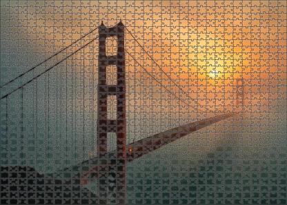 Golden Gate Bridge Located In San Francisco Usa Recognized By 8895 Globally As An Engineering And Cultural Landmark 1000 Piece Puzzle