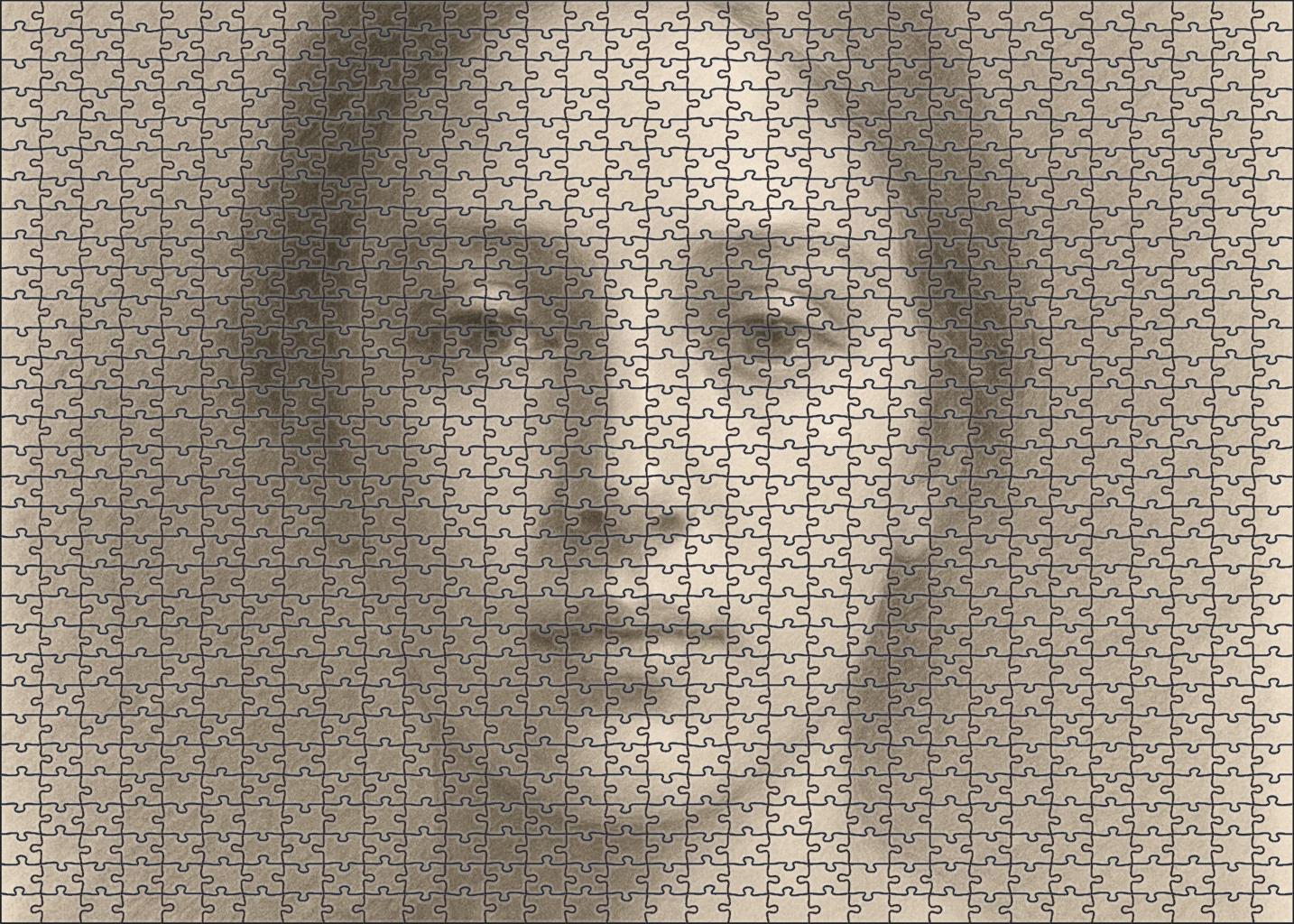 Vintage Portrait Study Soft Pencil And Eraser Techniques For Subtle Contrast Large Format Puzzle