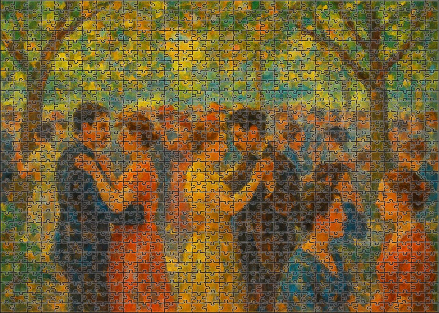 Dance At Le Moulin De La Galette 100 Piece Puzzle